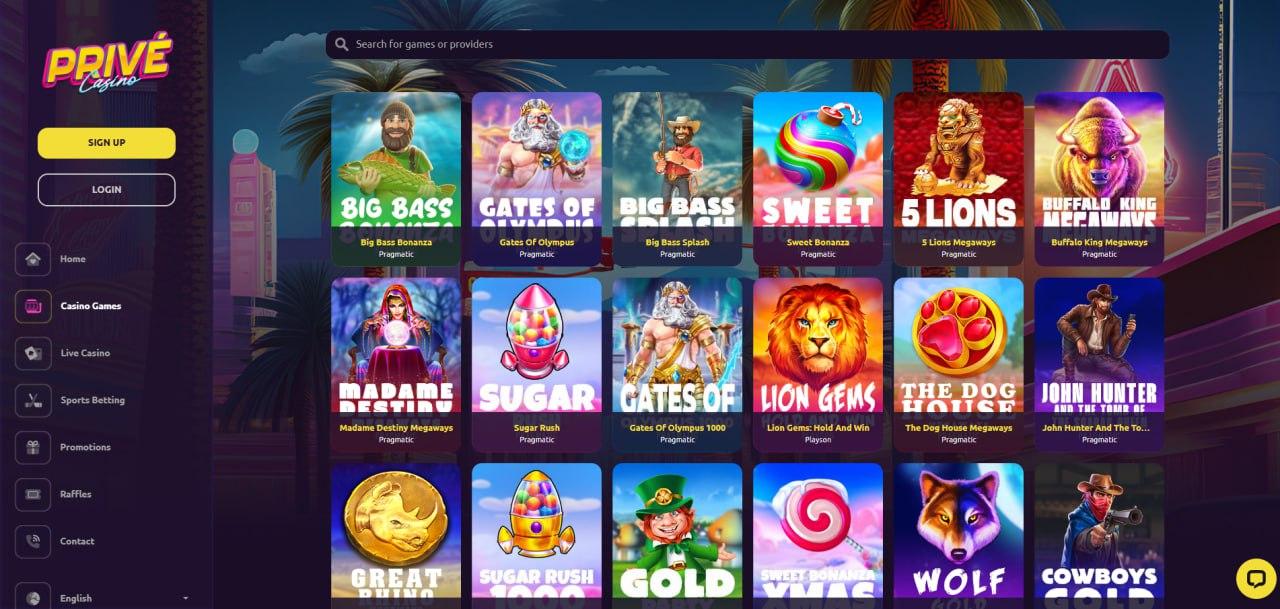 Thrill-Packed Betting at Prive Casino UK